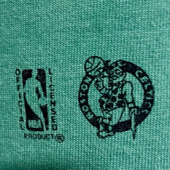 Logo 7 Celtics Shirt Men's Size XL 80s Vintage Single Stich Boston NBA Made USA - Picture 4 of 10